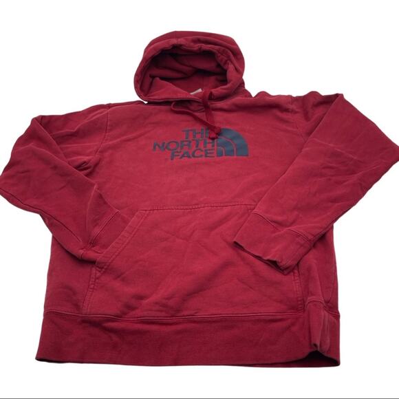 THE NORTH FACE burgundy hoodie unisex size SMALL - Picture 1 of 6